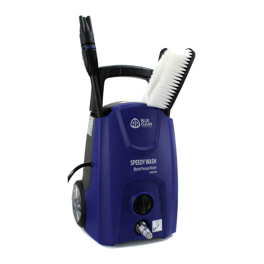 AR Blue Clean Speedy Wash - Pressure Washer Manual