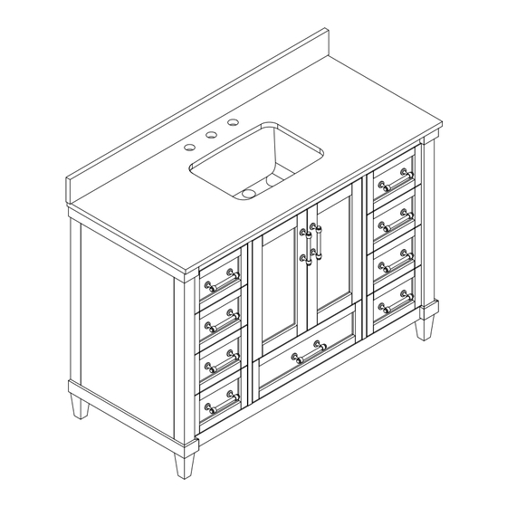 LF allen + roth TJ-0208V4822WH Assembly Instructions Manual