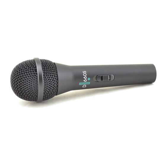 AKG D 660 S User Instructions