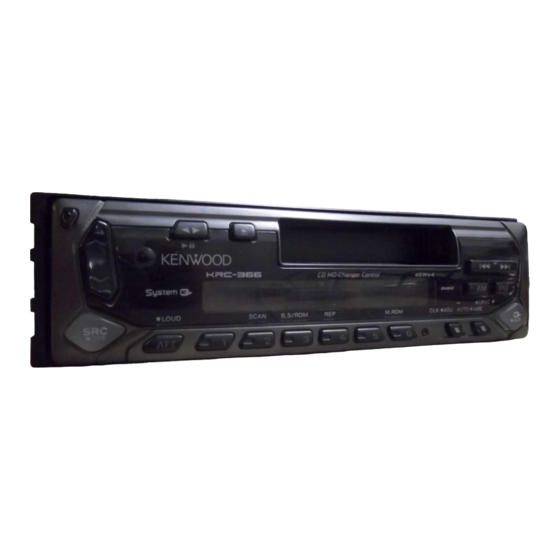 Kenwood KRC-365 Instruction Manual