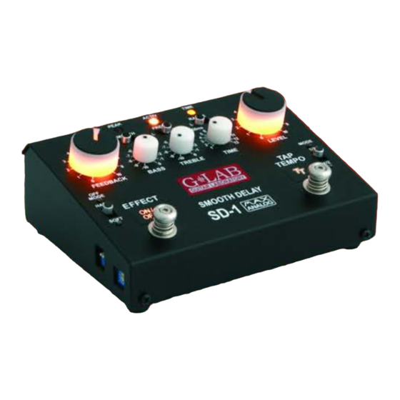 G-Lab Smooth Delay SD-1 User Manual