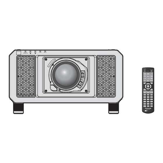 Panasonic PT-RQ13K Operating Instructions Manual