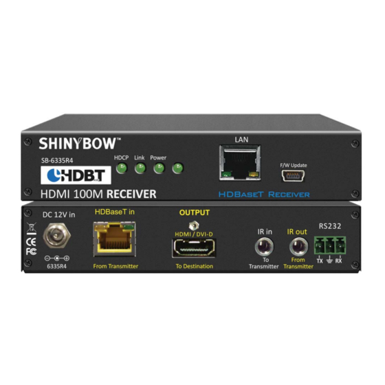 Shinybow USA SB-6335R4/T4 KIT Instruction Manual