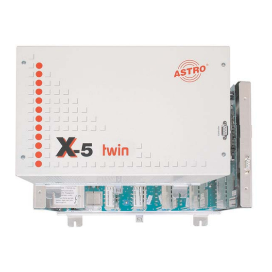 ASTRO X-5 twin B Operating Instructions Manual