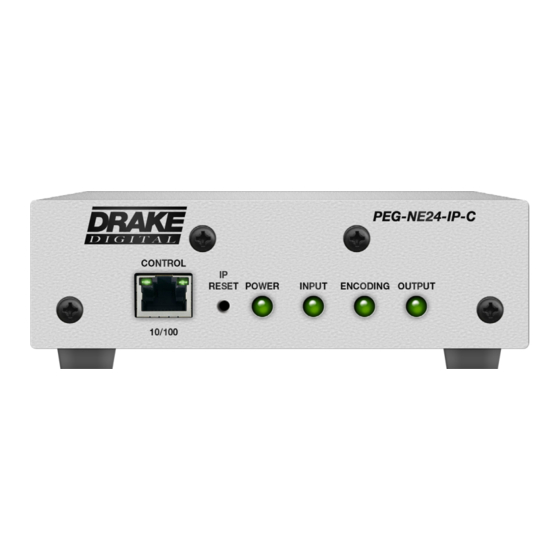 DRAKE PEG-NE24-IP Instruction Manual
