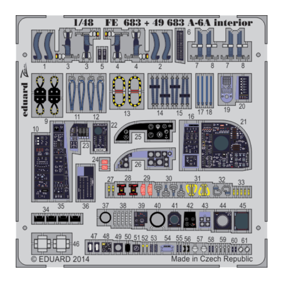 Eduard A-6A interior S.A. Manual
