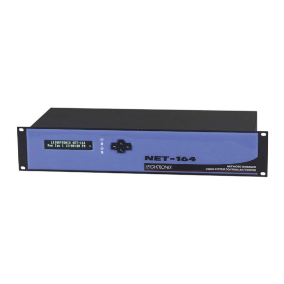 Leightronix NET-164 Installation Quick Manual
