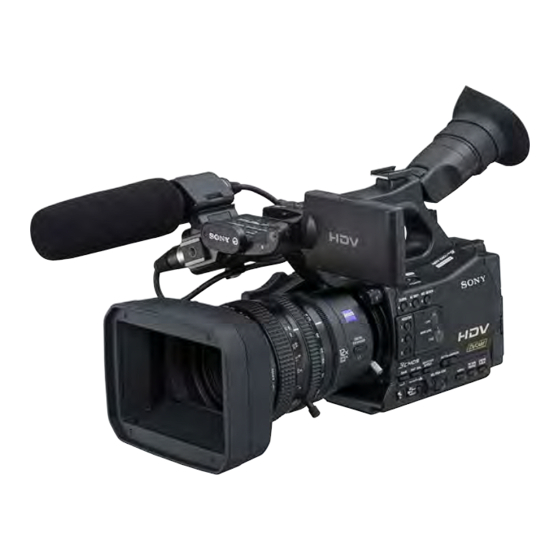 Sony HVR-Z7N HDV Camcorder Manuals