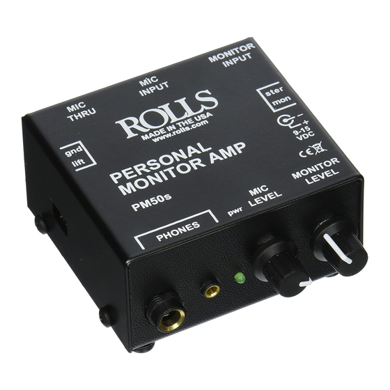 Rolls PM50SOB - SCHEMA Wiring Diagram