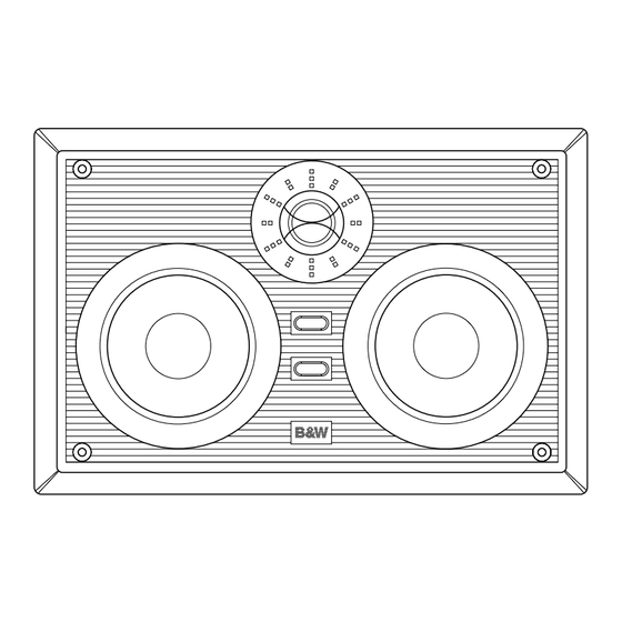 Bowers & Wilkins CWM CINEMA Owner's Manual