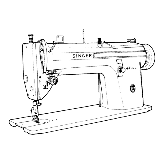 Singer 431T200A Service Manual