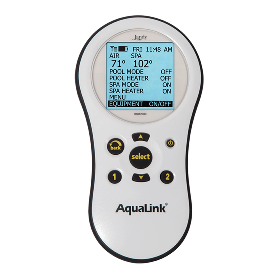 Jandy AquaLink RS PDA Manuals
