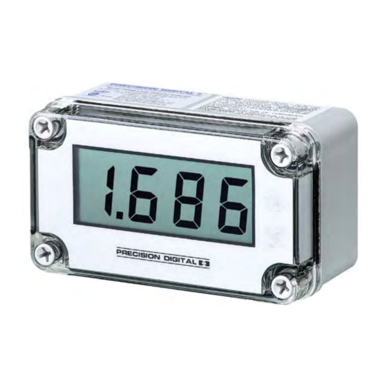PRECISION DIGITAL PD686 Quick Start Manual