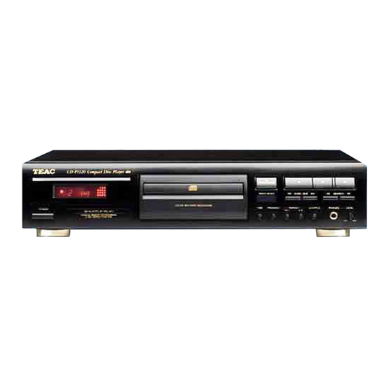 Teac CD-P1120 Owner's Manual