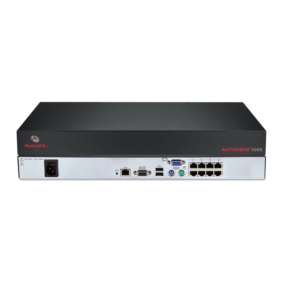Avocent AUTOVIEW 3016 Installer/User Manual