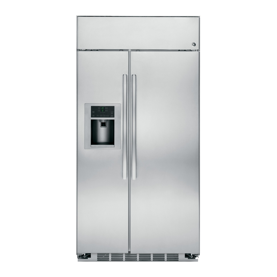 GE SIDEBYSIDE BUILTIN REFRIGERATORS OWNER