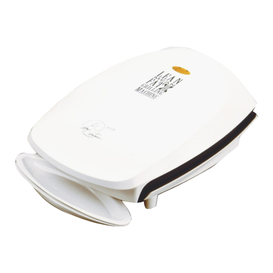 George Foreman GR26CB Family Size Plus Grill with Cookbook, White