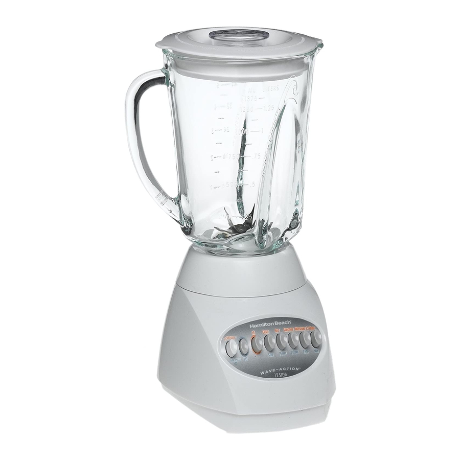 HAMILTON BEACH 840164501 USE & CARE MANUAL Pdf Download ManualsLib