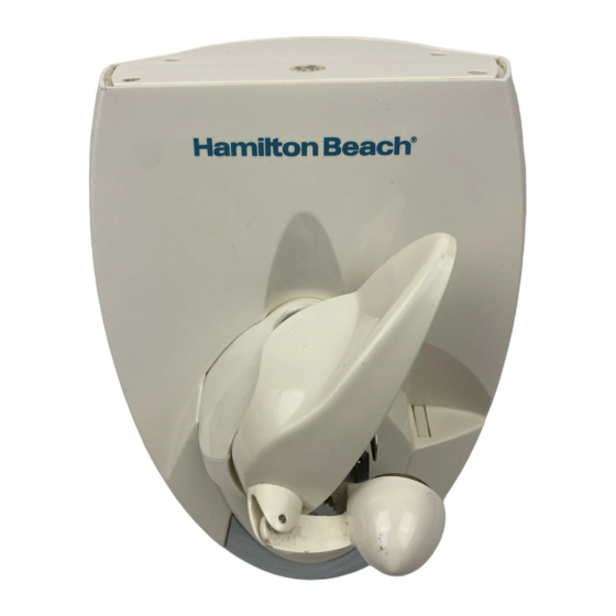 User manual Hamilton Beach SmoothTouch (English - 20 pages)