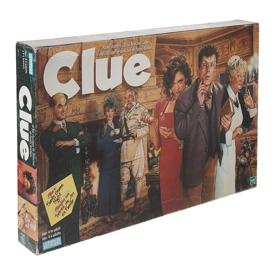 PARKER BROTHERS CLUE CLASSIC DETECTIVE GAME INSTRUCTION MANUAL Pdf Download  | ManualsLib