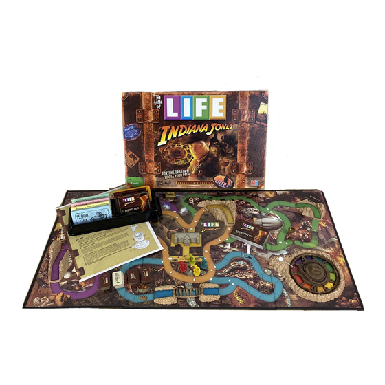 The Game of Life Indiana Jones Instructions - Hasbro