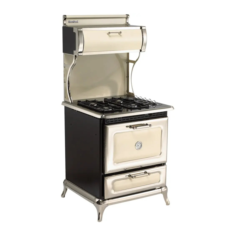 HEARTLAND APPLIANCES 4200 INSTALLATION AND OPERATING INSTRUCTIONS