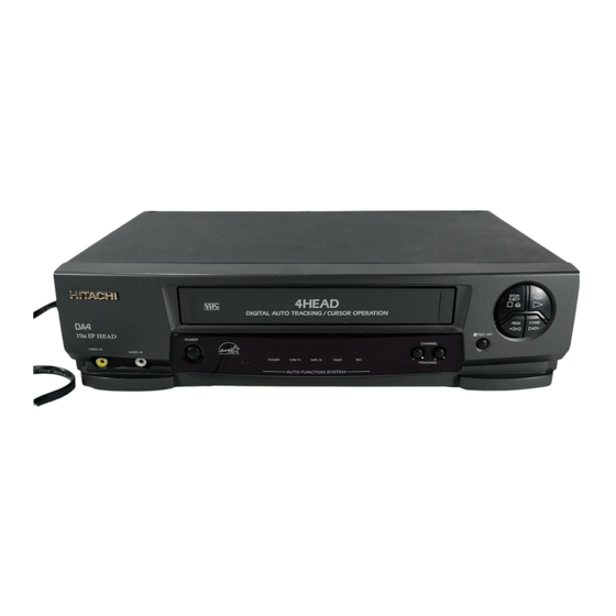 Hitachi VT-MX4410A EP 4 Head Digital Auto Tracking VCR 