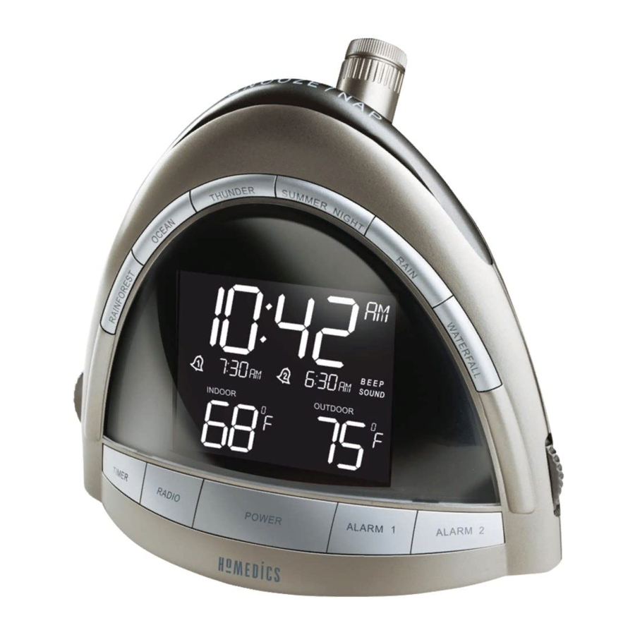 HOMEDICS SOUNDSPA PREMIER SS5010 INSTRUCTION MANUAL AND WARRANTY Pdf