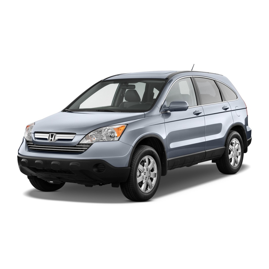 HONDA 2009 CR-V OWNER'S MANUAL Pdf Download | ManualsLib