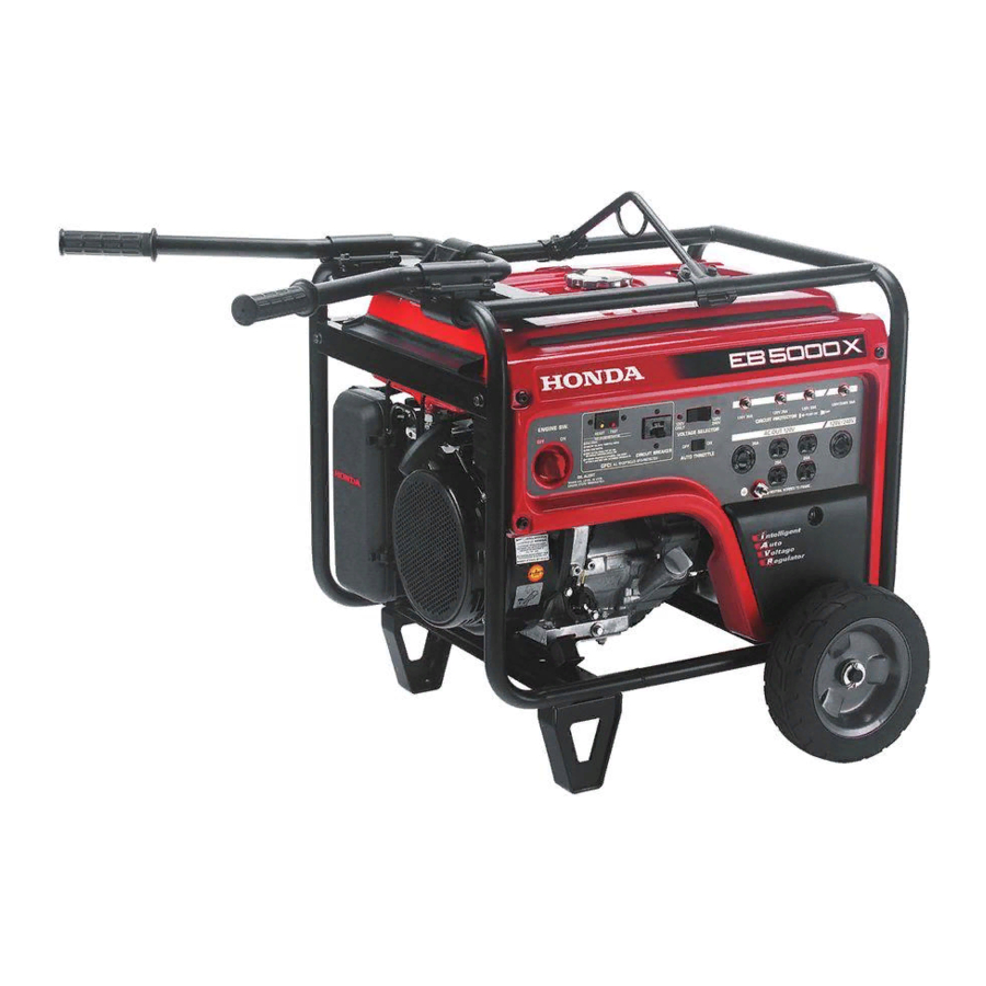 HONDA GENERATOR EB3800X OWNER'S MANUAL Pdf Download | ManualsLib