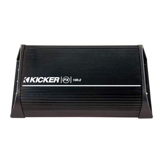 KICKER PX100.2 OWNER'S MANUAL Pdf Download ManualsLib