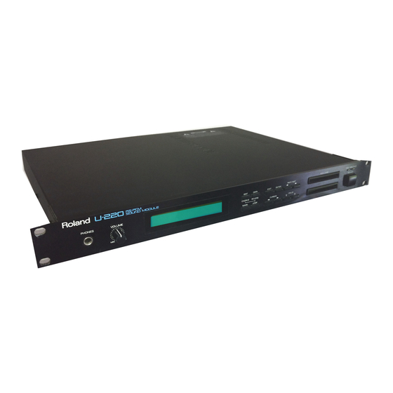 Roland U 2 Owner S Manual Pdf Download Manualslib