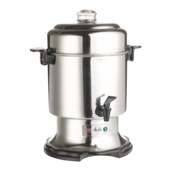 Melitta Commercial 45 Cup Stainless Steel Coffee Urn Percolator