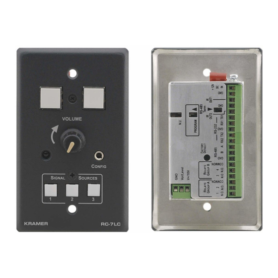 KRAMER RC-7LC USER MANUAL Pdf Download | ManualsLib