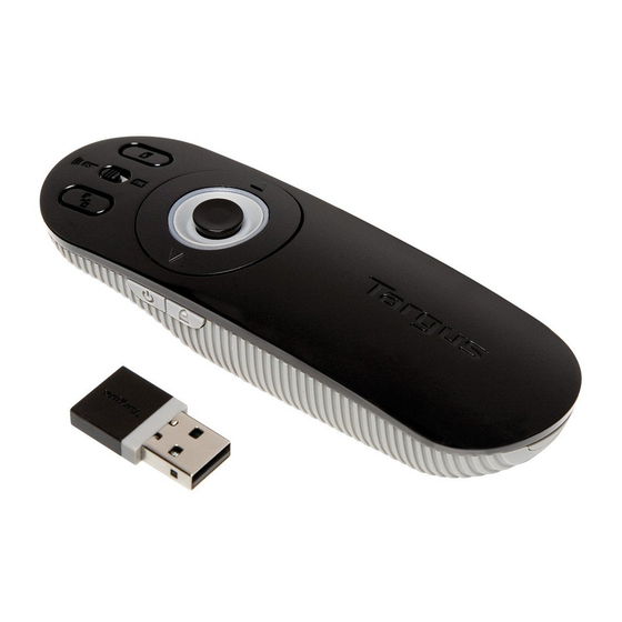 targus multimedia presentation remote user guide