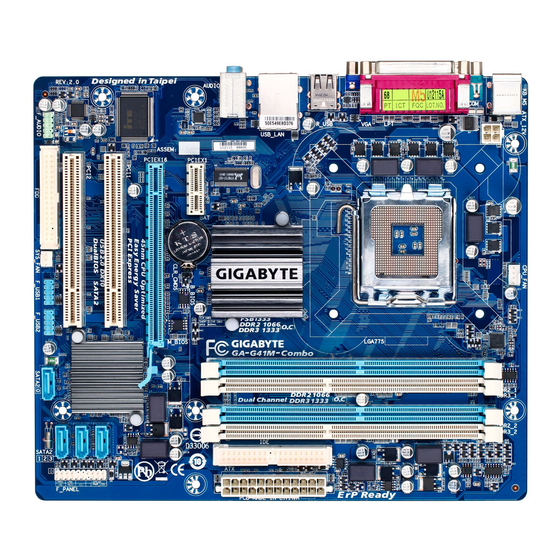 Gigabyte GA-G41M-Combo User Manual