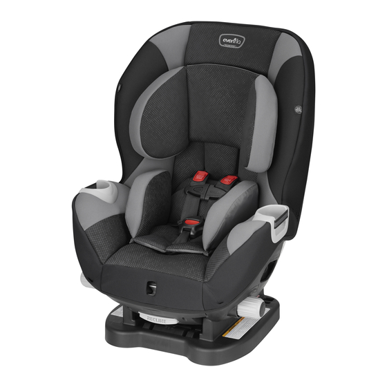 Evenflo tribute convertible car seat clearance manual