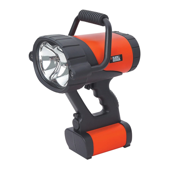 BLACK DECKER WPAK5B 5W LED Waterproof Spotlight Instruction Manual