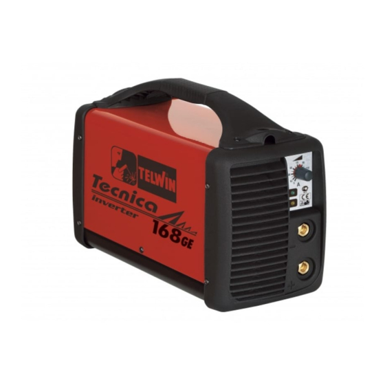 Telwin Tecnica 168GE Troubleshooting And Repair Manual