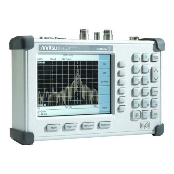Anritsu Company Site Master S312D Maintenance Manual
