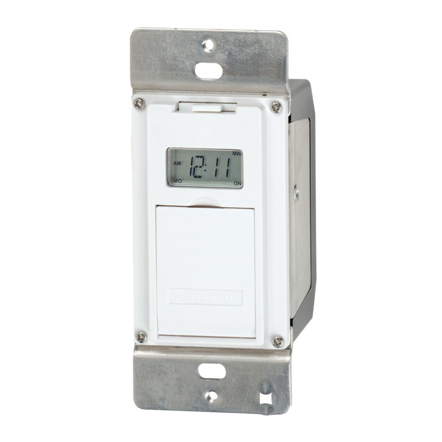 Intermatic EJ500 - Self-Adjusting Indoor Wall Switch Timer Manual