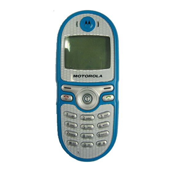 Motorola C200 Service Manual