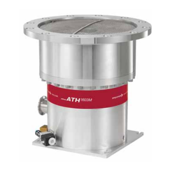 Pfeiffer Vacuum ATH 1603 M Operating Instructions Manual