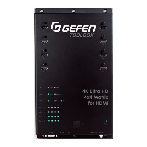 Gefen TOOLBOX GTB-HD4K2K-444-BLK Manuals