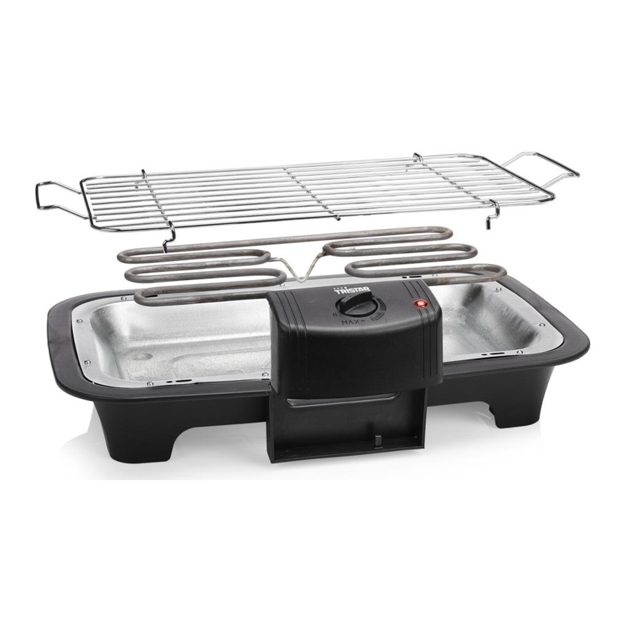 Tristar PD-8744 - Electric Table BBQ Manual