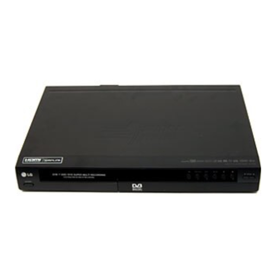 LG RH2T160 DVD Recorder Manuals