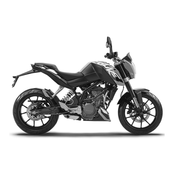 KTM 2015 200 Duke Owner's Manual