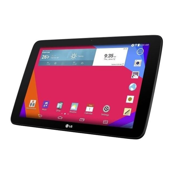 LG LG-V700 Pad 10.1 Manuals