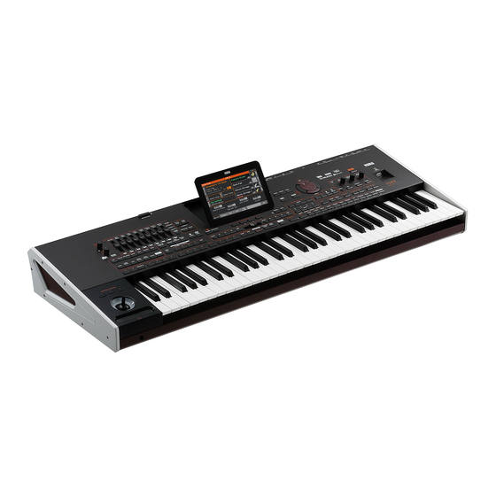Korg Pa4X User Manual
