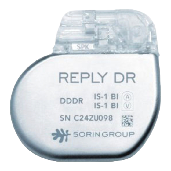 sorin REPLY DR Implant Manual